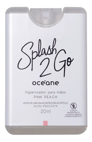 Océane Splash2go Pink Peach - Higienizador Para Mãos 20ml