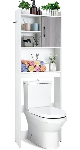 Gabinete De Almacenamiento Para Baño De 4 Niveles 