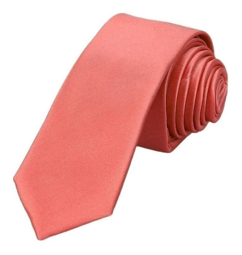 Kit 20 Gravatas Slim Fit Casamento, Padrinhos, Formatura Cor Coral