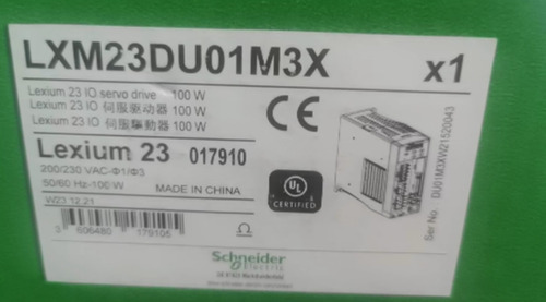 New Schneider Lxm23du01m3x Servo Drive 100w Bbt