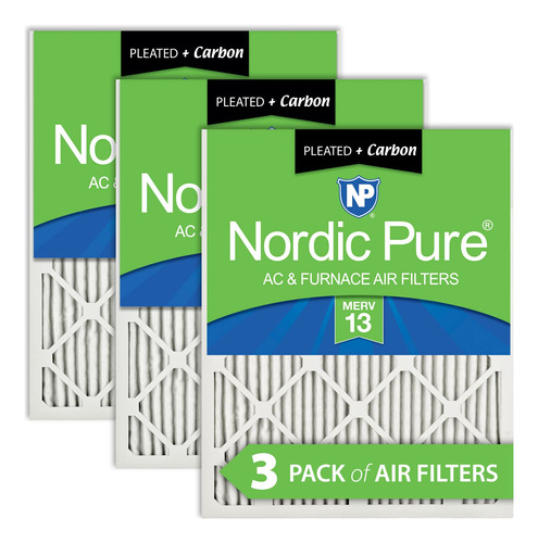 Nordic Pure Filtro Aire Plisado Merv 13 Plus Carbon 15 X 20