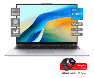 Laptop Huawei Matebook D16 2024 I5 12va Gen Serie H 8+512gb