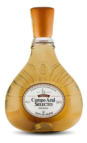 Pack De 6 Tequila Campo Azul Selecto Reposado 1.75 L