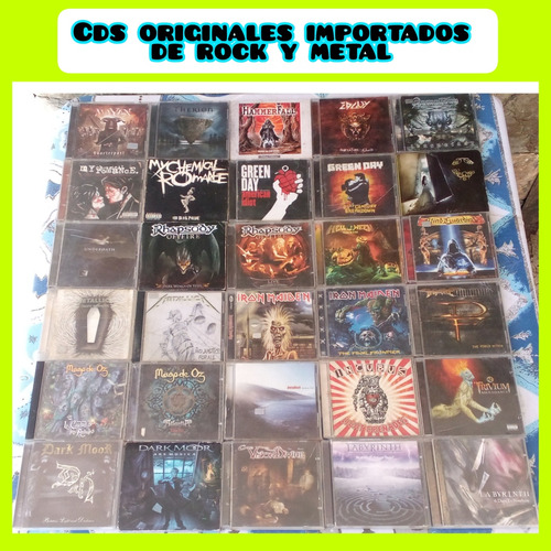 Cds De Bandas De Rock Y Metal 100% Originales E Importados