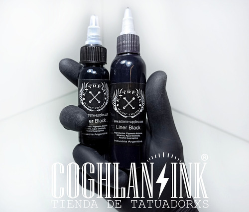 Tinta Tattoo Extreme Liner Black X 2oz Tatuajes Tatuar
