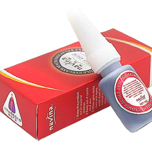 Imagem 1 de 5 de Cola Antialergica Navina Para Cilios Postiços 10ml Original