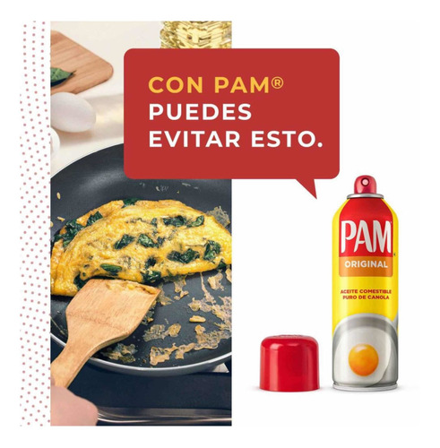 Aceite Puro De Canola Pam Original Latas 2 Pack Cocina