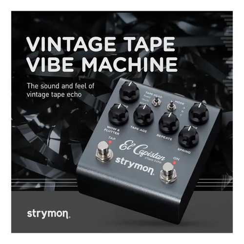 Capistan Dtape Echo Pedal V2 Emulación De Cinta, 3 Cabezas Gray