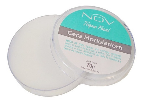 Kit 4 Cera Modeladora Para Cabello Pelo Nov X 70 Gr