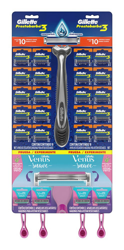 Afeitadora Gillette Prestobarba 3 X20ud + Venus X4ud