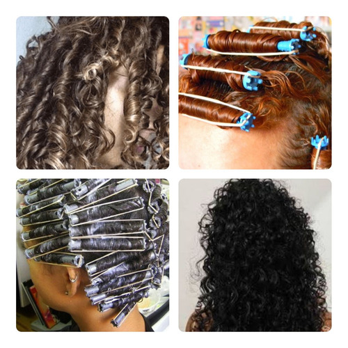 Kit Elástico P/ Bigodim Fazer Cachos E Ondular Cabelo 100und