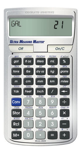 Calculadora Calculated Industries 8025 plateado