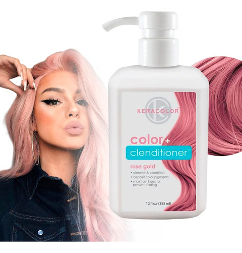  Depositador De Color En Cabello Keracolor® Tono Rose Gold