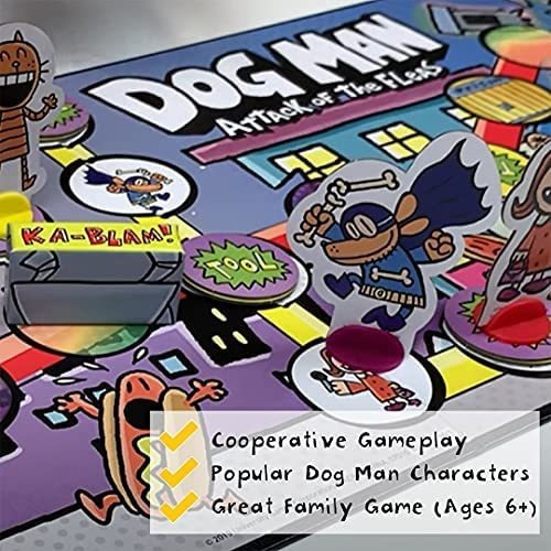 Juego De Mesa Dog Man El Ataque De Las Pulgas