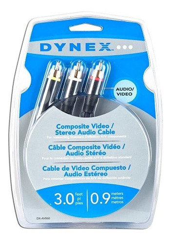 Cable De Audio Estereo / Video Compuesto Dynex - 3 Pies (.9