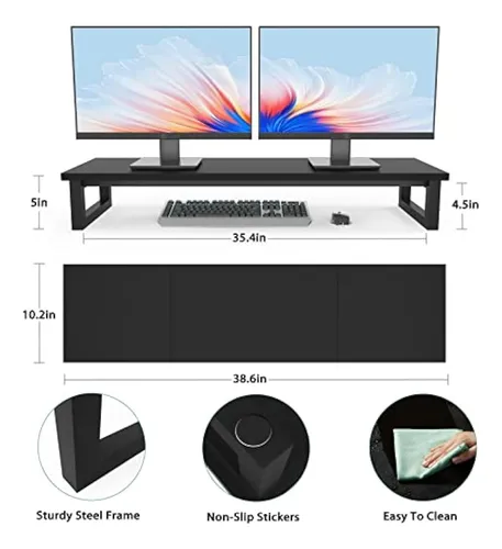 Soporte Elevador De Monitor Doble, 39 Pulgadas De