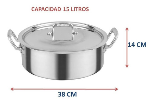 Imagen 2 de 8 de Budinera Profesional Acorazada De 38 Cm. Vasconia Pro