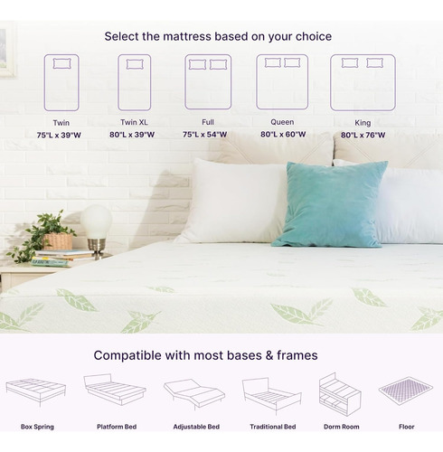 Colchon Tamaño Matrimonial Certificado Certpur-us Napqueen