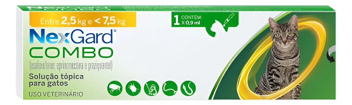 Nexgard Combo Gatos 2,5 a 7,5 kg