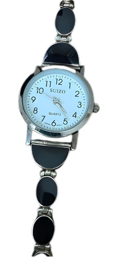 Reloj Plata 950 Con Piedra Ónix