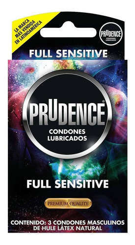 Condones De Látex Prudence Premium Full Sensitive 3 Condones