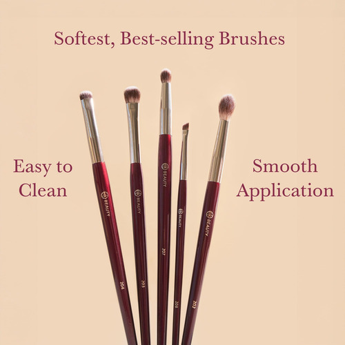 Set De Brochas Para Sombra De Ojos Bk Beauty Para Ojos Con C