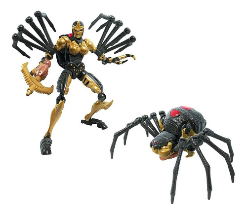 Figura Transformers Kingdom War For Cybertron Black Arachnia