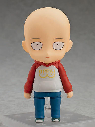 Saitama Oppai Hoodie One Punch Man Nendoroid Figura Original