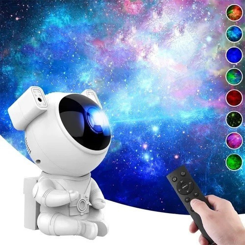 Proyector De Estrellas Astronautas Luz De Noche Para Niños N