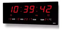 Comprar Relógio De Parede Digital Grande Led 36cm Termômetro E Data 