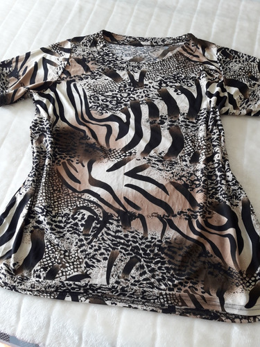 Ml Buzo Remera M/corta Animal Print - T. L