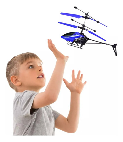 Helicóptero Volador Con Sensor Recargable Usb Juguete Niños