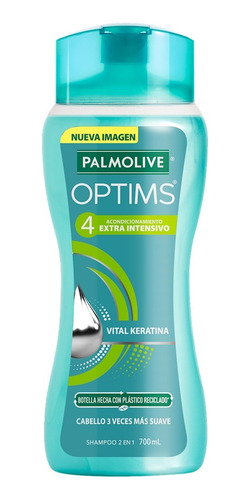 2 Pzs Palmolive Shampoo 2 En 1 Extra Intensivo 4 Optims 700m