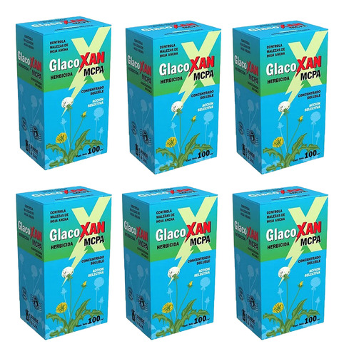 Glacoxan Herbicida Mcpa Selectivo Hoja Ancha 100ml 6u