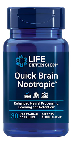 Nootrópico Quick Brain Life Extension 30 Caps Importado