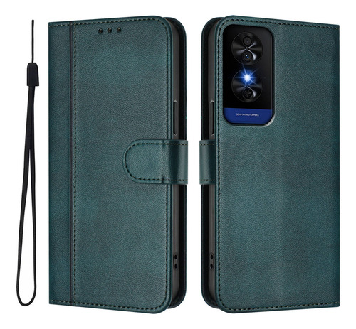 Funda De Piel Tipo Cartera Con Ranura For Teléfono Zte Axon*/