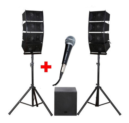 Alquiler Equipo De Audio Line Array Sub 15'' + Micro U R U