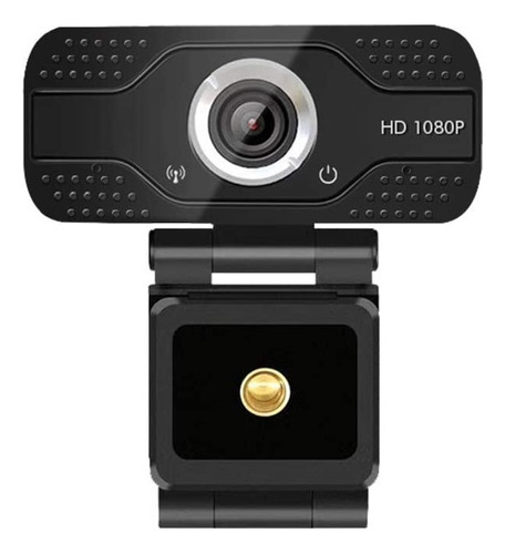 Webcam Usb Con Micrófono, 1080p Hd Clases En Linea Color Negro