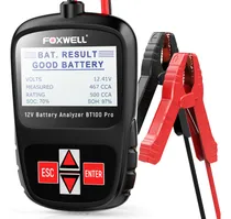 Comprar Comprobador De Baterías Para Coche Foxwell Bt100 Pro, 12 V,