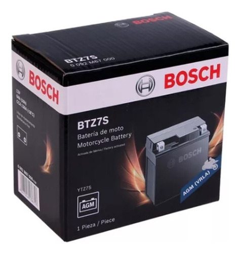 Bateria Bosch Gel Xre 300 Rally New Twister Ytz7s Btz7s