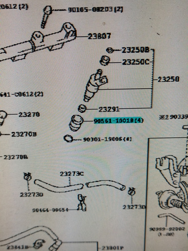 Tobera Boquilla Inyector Toyota Hilux 00 - 05 Motor 2rz