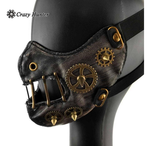 B Em Steampunk Retro Gótico Máscara De Couro Cosplay
