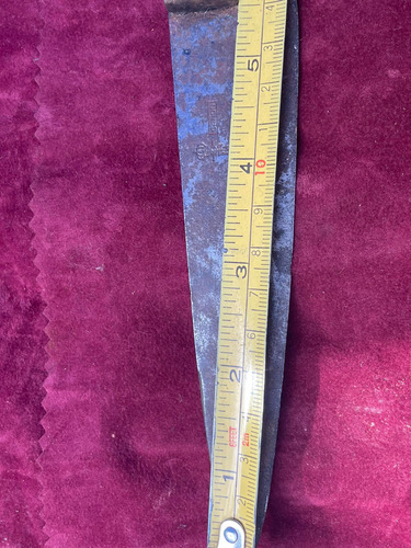 Cuchilla Acero Al Carbon Sueca Eskilstuna Hoja 14 Cm Vieja Marrón (Usado)