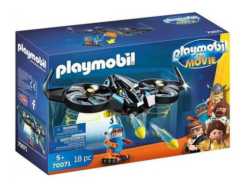  Playmobil O Filme Robotitron Com Drone Sunny 70071