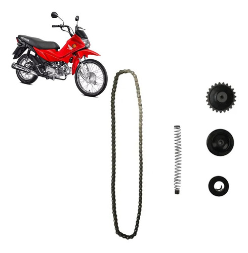 Kit Tensor Corrente De Comando Mola Compativel Pop 110i