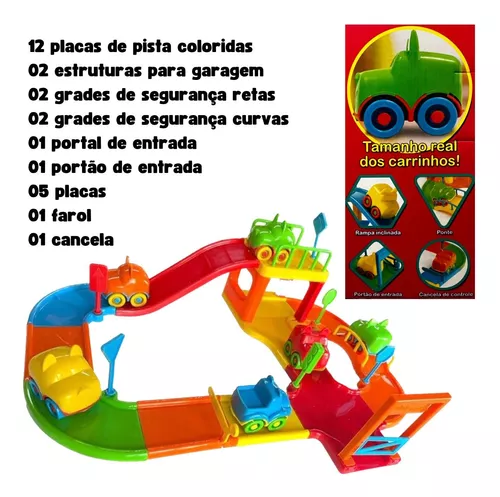 Pista Carrinhos Corrida Brinquedo Infantil Presente de Aniversario de  Menino Patrulha Canina Helicóptero Heliporto Avião - Corre Que Ta Baratinho