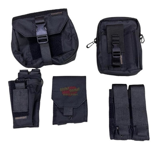 Kit 5 Pouch Molle Tacticos Houston