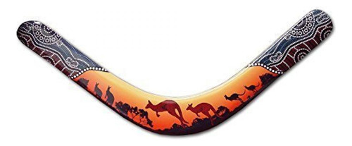 Boomerang Australiano Autenticos Con Diseño Aborigen+13 Años
