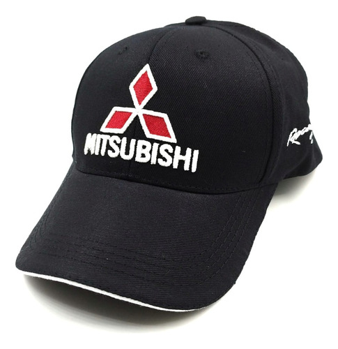 Gorra Tipo Mitsubishi Ajustable Alta Calidad Negro