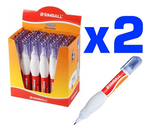 Imagen 3 de 6 de Lapiz Corrector Simball Taiko Pack X2 Planeta Juguete